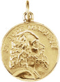 14K Yellow 15 mm St. Jude Thaddeus Medal