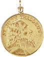 14K Yellow 18 mm St. Jude Thaddeus Medal