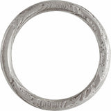 Damascus Steel 6 mm Flat  Patterned Band