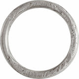 Damascus Steel 6 mm Comfort-Fit Flat Band Size 7