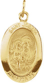 14K Yellow 15x11 mm St. Joseph Medal
