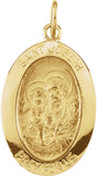 14K Yellow 19x13.5 mm St. Joseph Medal