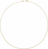 14K Yellow Gold-Filled 1.1 mm Adjustable Cable 16-22" Chain