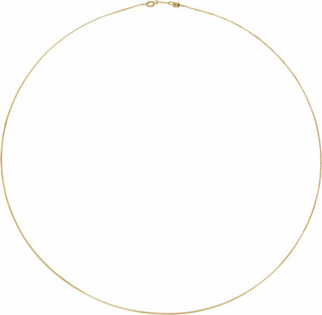 14K Yellow Gold-Filled .85 mm Adjustable Box 16-22" Chain