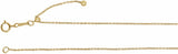 14K Yellow Gold-Filled 1.1 mm Adjustable Cable 16-22" Chain