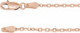 14K Rose Gold 2 mm Diamond-Cut Cable 16" Chain