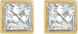 14K Yellow 3/8 CTW Lab-Grown Diamond Bezel Earrings