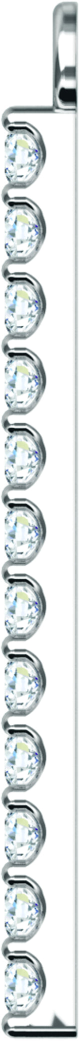 14K White 1/10 CTW Natural Diamond Bar Dangle