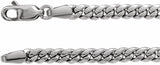 Sterling Silver 3.5 mm Cuban Link Curb 18" Chain