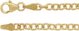 14K Yellow Gold 3.25 mm Oval Cable 7" Chain