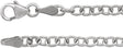 Sterling Silver 3.25 mm Oval Cable 24" Chain