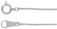 Platinum .8 mm Wheat 18" Chain