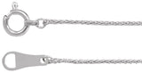 Platinum .8 mm Wheat 18" Chain