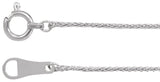 Platinum .8 mm Wheat 16" Chain