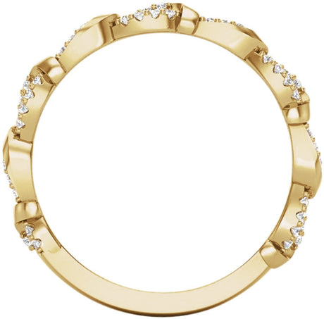 14K Yellow Gold 1/5 CTW Natural Diamond Anniversary Band
