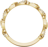 14K Yellow Gold 1/5 CTW Natural Diamond Anniversary Band