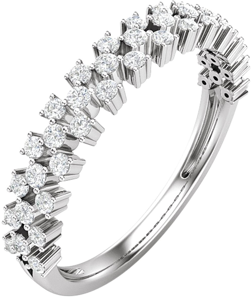 14K White 1/3 CTW Natural Diamond Anniversary Band