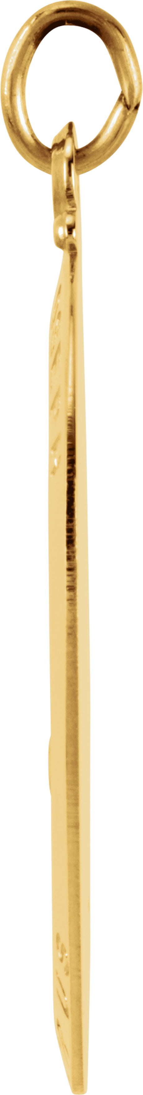14K Yellow 25x18 mm St. Joseph Medal