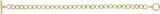 24K Yellow Gold-Plated Sterling Silver 5.9 mm Charm Cable 7 1/4" Bracelet