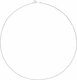 Platinum 1 mm Rolo 18" Chain