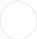 Platinum 1 mm Rolo 18" Chain