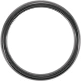 Tungsten 7.5 Comfort-Fit Half Round Band Size Black PVD