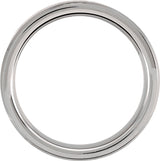 Tungsten 6 mm Beveled-Edge Band