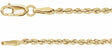 14K Yellow Gold 1.85 mm Rope 16" Chain