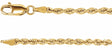 14K Yellow 2.5 mm Rope 16" Chain