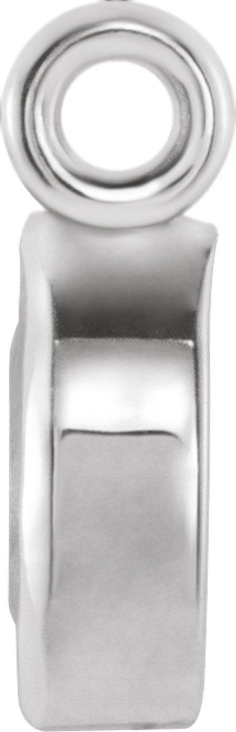 14K White .07 CT Lab-Grown Diamond Dangle