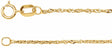 14K Yellow 1 mm Singapore 18" Chain
