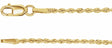 14K Yellow 1.5 mm Rope 16" Chain