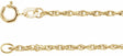 14K Yellow Gold 1.5 mm Rope 16" Chain
