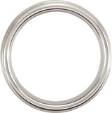 Cobalt 8 mm Stepped-Edge Inlay Comfort-Fit Band