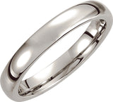 Cobalt 4 mm Comfort-Fit Half Round Band Size 7