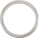 Cobalt 4 mm Comfort-Fit Half Round Band Size 7