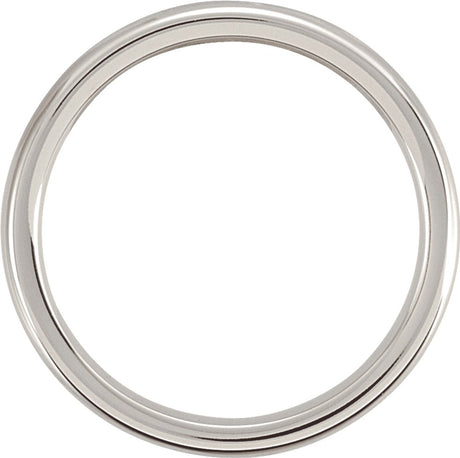 Cobalt 4 mm Comfort-Fit Half Round Band Size 7