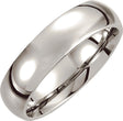 Cobalt 6 mm Low Domed Band Size 7.5