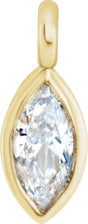 14K Yellow .07 CT Natural Diamond Dangle