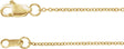 10K Yellow Gold 1.5 mm Cable 24" Chain