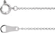 10K White Gold 1 mm Rolo 18" Chain