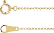 10K Yellow Gold 1 mm Rolo 18" Chain