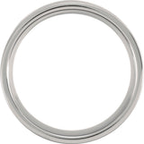Titanium 7 mm Grooved Inlay Comfort-Fit Band Size 8