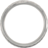 Titanium & 18K Yellow Gold-Plated Inlay 7 mm Beveled-Edge Band Size 7.5
