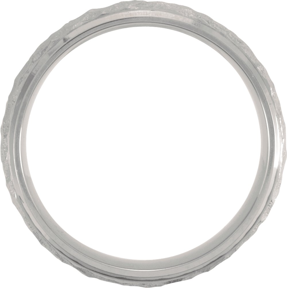 Titanium 7 mm Beveled-Edge Inlay Band Size 7