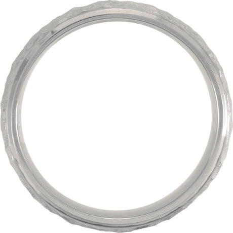 Titanium 7 mm Beveled-Edge Inlay Band Size 7