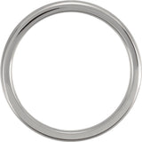 Titanium 3 mm Domed Polished Band