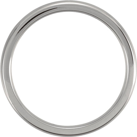 Titanium 3 mm Comfort-Fit Half Round Band