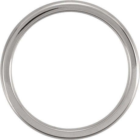 Titanium 3 mm Domed Polished Band