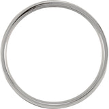 Titanium 4 mm Flat Polished Band